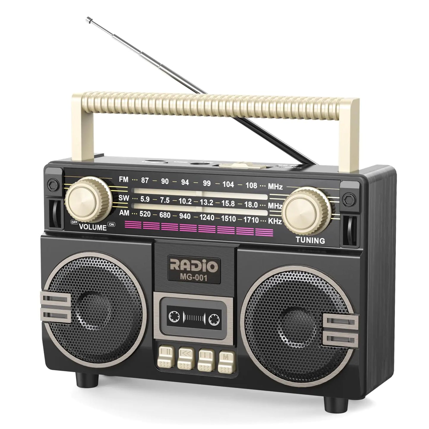 RetroSound MG001 Portable Radio & Bluetooth Speaker