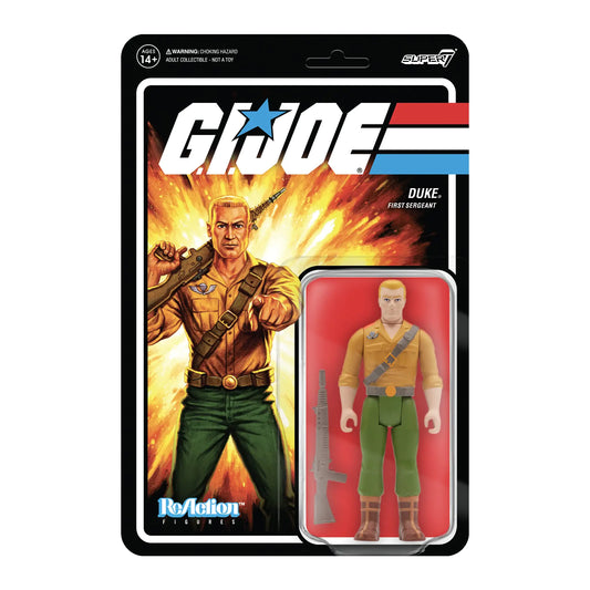 Super7 G.I. Joe Duke - 3.75" G.I. Joe Action Figure with Accessory Classic Cartoon Collectibles and Retro Toys